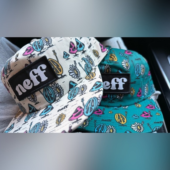 Neff Peace Sign & Mushrooms Hat Adj Snapback - Both included - Picture 6 of 6